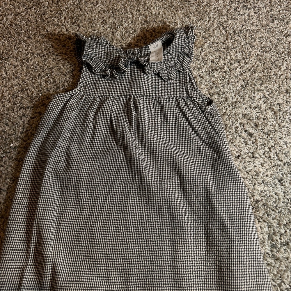 Black and White Gingham Sleeveless Dress